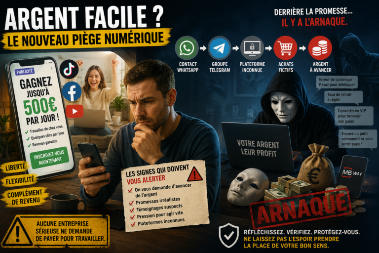 L&rsquo;argent facile : le nouveau visage des pièges numériques